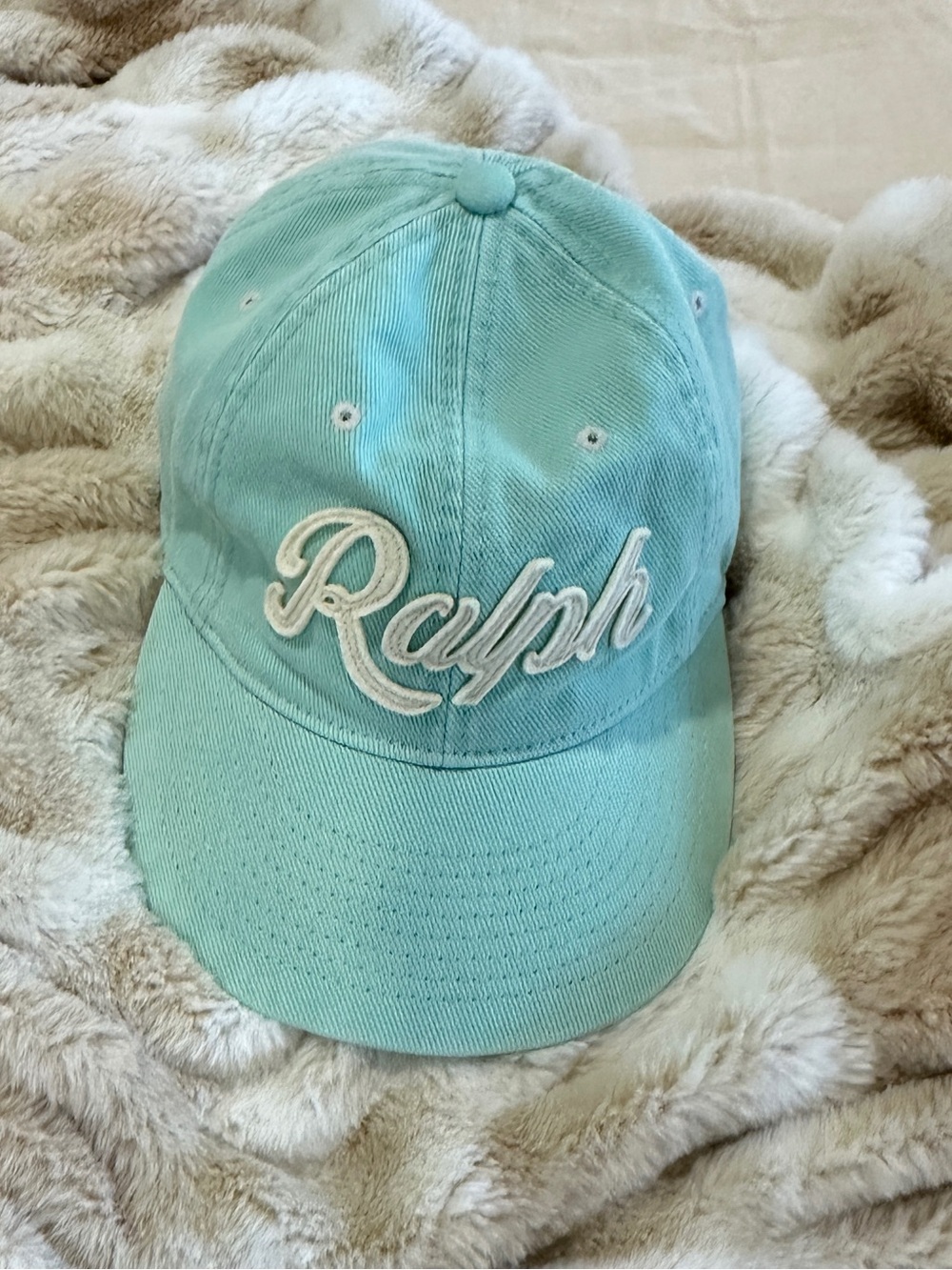 Polo by Ralph Lauren Mint Green 'Ralph' Script Baseball Cap